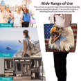 thumbnail image 4 of Yiaed Eagle With USA Flags Print Handbag for Women Tote Purse Shoulder Bag Large Fashion Hobo Purse Handbag Shopping Tote, 4 of 5