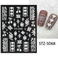 thumbnail image 1 of Rkxzt Clearance Sale Nail Art Sticker Christmas 5D Embossed Stereo Snowflake Adhesive Sticker Nail Art Sticker, 1 of 2