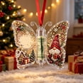 thumbnail image 7 of Christmas Cash Gift Butterfly Ornament, Acrylic Money Holder for Rolled Bills, Christmas Gnome Holiday Tree Hanging Decoration for Family Gift Giving, 5.12 x 4.33 Inch, 7 of 7
