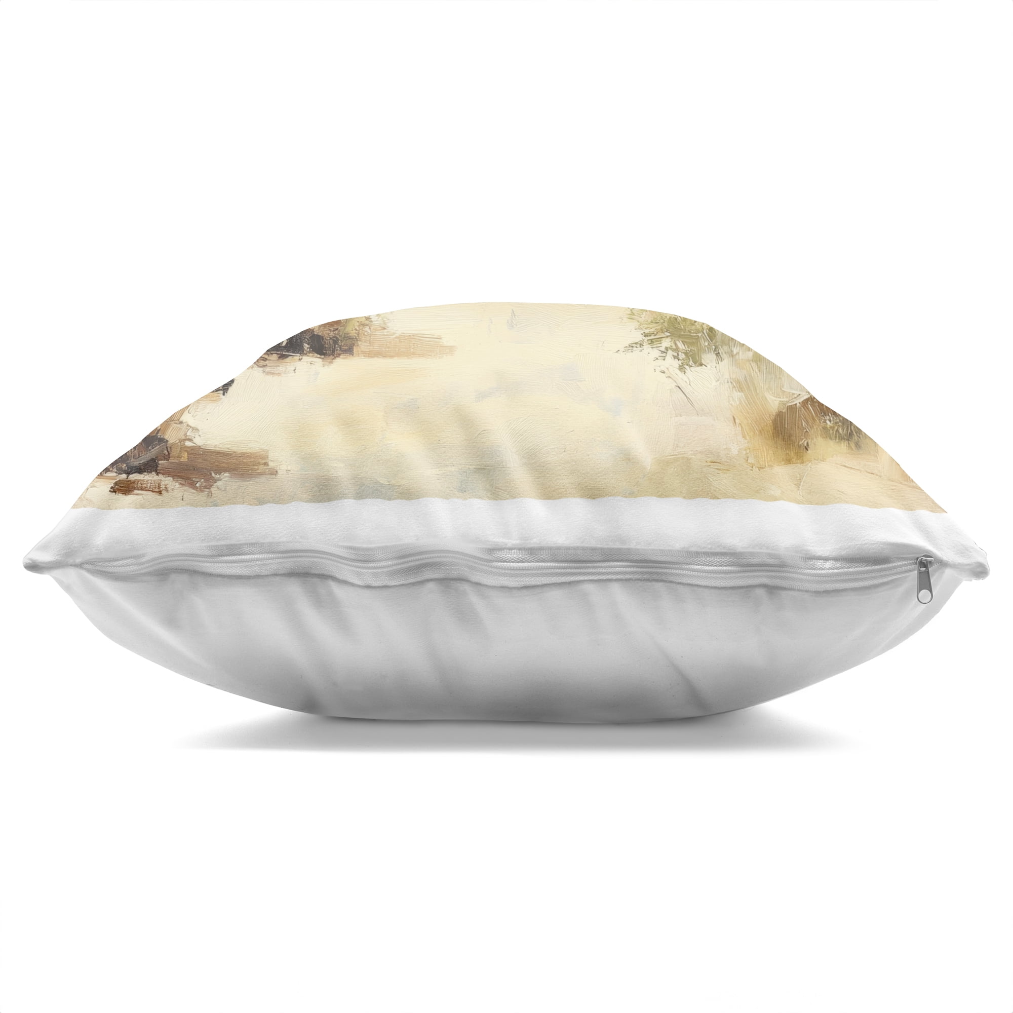 Stupell Industries Beige Desert Mountain Stream Decorative Printed Throw Pillow, design by Petal Prints Design, 18 x 7 x 18