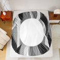 thumbnail image 5 of Manfei Adult Grey Stripes Bed Sheets, Abstract Ombre King Sheets, Chic Geometric Fashion Sheet Set, Ultra Soft Home Decor, 4pcs, 5 of 7