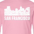 thumbnail image 4 of Inktastic San Francisco Skyline with Grunge Long Sleeve Youth T-Shirt, 4 of 5