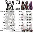 thumbnail image 2 of EANJE Halloween Jumpsuits for Women Wide Leg Comfy Gothic Skull Floral Print Overalls Sleeveless Womens Romper Straps Jumpsuit Loose Bib Overalls Winter Clothes Multicolor M, 2 of 7