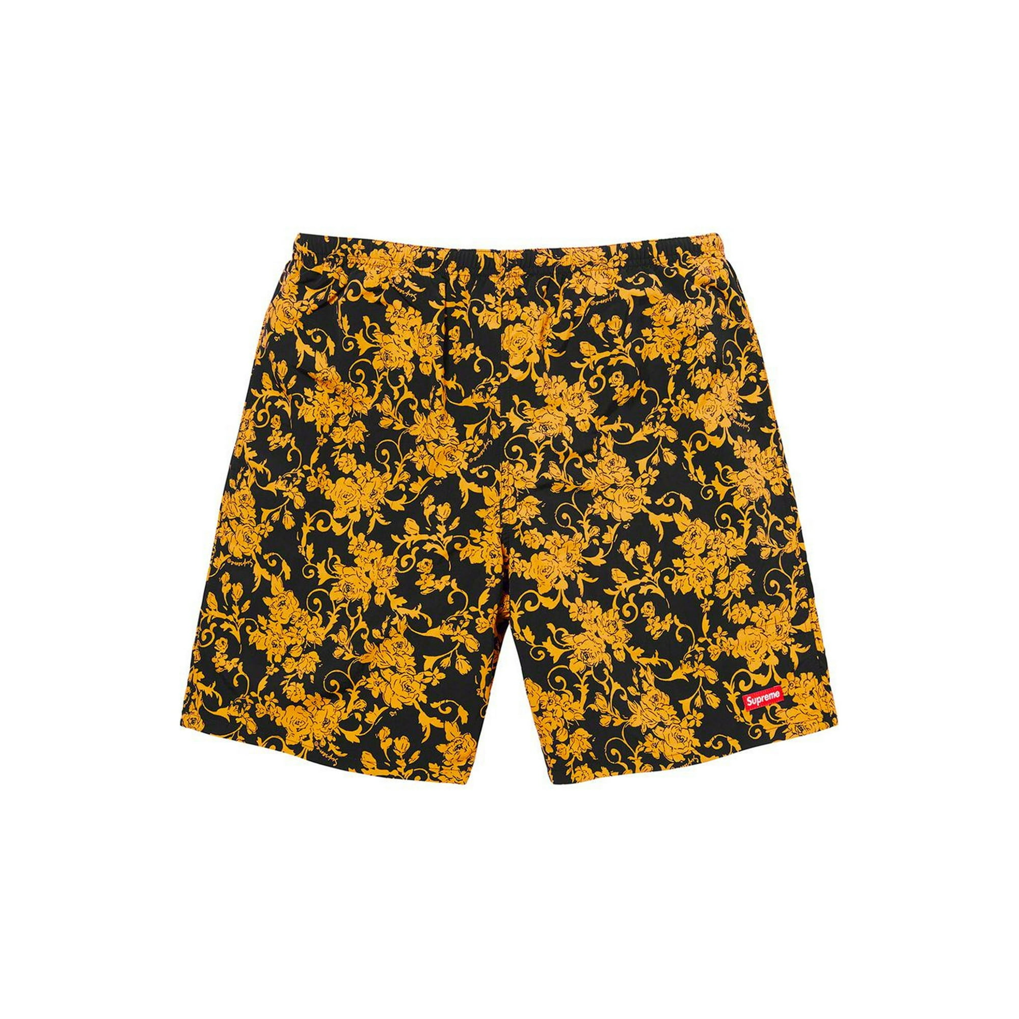 Supreme Nylon Water Short Black Floral 【公式通販】