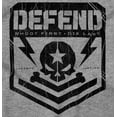 thumbnail image 2 of Defend Freedom Skull Crossbones 2A Unisex Plus Size Hoodie Brisco Brands 4X, 2 of 6