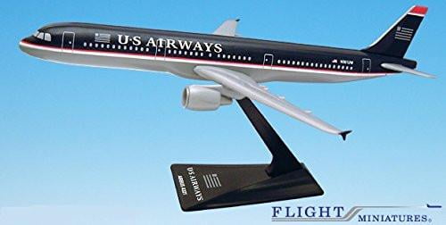 US Airways (97-05) A321-200 Airplane Miniature Model Plastic Snap Fit 1 ...