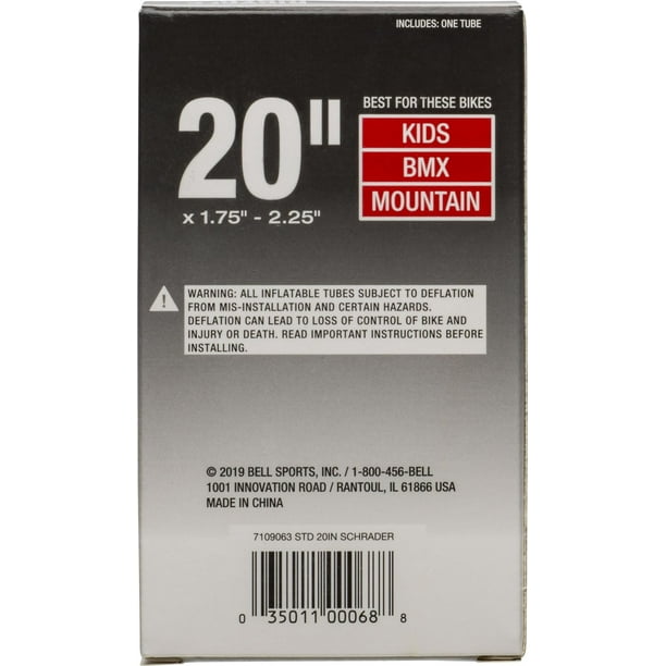 Bell Sports Standard Bicycle Tube 20