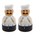 thumbnail image 1 of Temporizadores de cocina mecánicos de 60 minutos Unique Bargains 2.3 x 2.3 x 4 pulgadas 2Pcs, 1 of 2