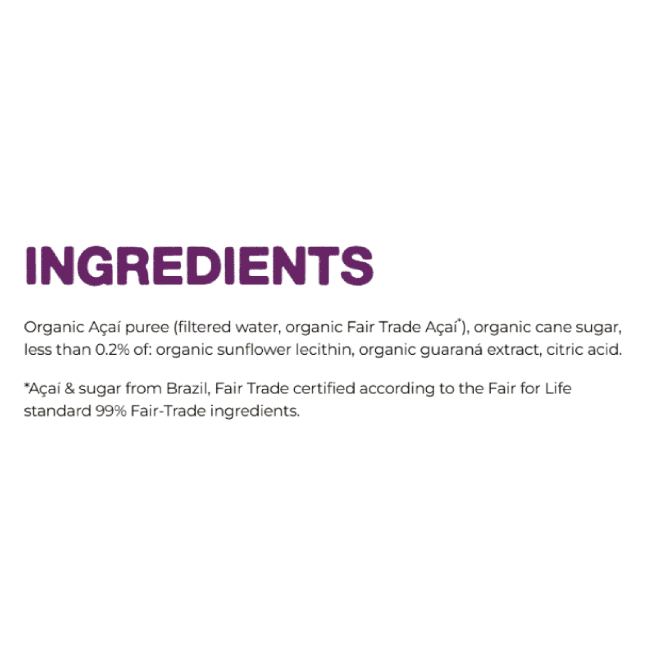Sambazon Organic Original Acai Superfruit Packs for Smoothies and Bowls, 4 Count, 14.1 oz