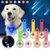 USB Rechargeable Dog Light for Collar, Pet Safety LED Flashing Light Anti-Lost Pendant, Waterproof Luminous Tag for Dogs Cats Night Running Biking Camping (1pc Dog Tag, 1 USB Cable)