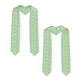 thumbnail image 2 of Haiem Yellow Lemon Pattern Graduation Stole 2024 | Premium Satin Sash for Graduation Ceremony, 2 of 7