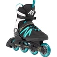 thumbnail image 2 of K2 Kinetic 80 Patines en línea para mujer, negro/turquesa, 8,5, 2 of 3