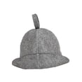 thumbnail image 2 of Sauna Felt Cap Bath Hat Sauna Head Protector Portable Good Water Absorption Sturdy Accessories Multifunctional for Bathing or Steaming Grey, 2 of 8