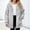 Gray, variant on LOINRODI Girls Hooded Fleece Jacket, Long Sleeve Loose Fit Pockets Full Zip Mid Length Casual Fall Winter Outerwear Pink Size 7-8