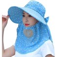 thumbnail image 4 of Sombrero para el sol de verano para mujer, sombrero grande ajustable anticonducción al aire libre, visera protectora para el sol, sombreros grandes de verano para, 4 of 5