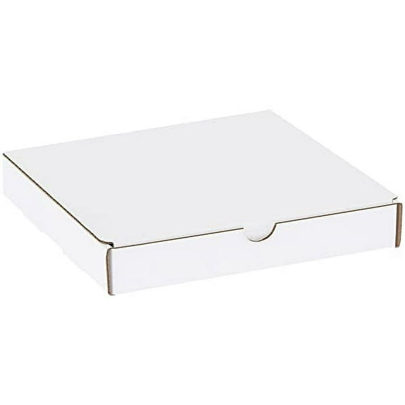 BOX USA BML881 Literature Mailers, 8" x 8" x 1 1/4", White (Pack of 50)