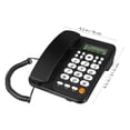 thumbnail image 2 of Shisuyan Corded Phone Desktop Telephone Office Phone Caller Identification Household Phone, 2 of 8