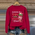 thumbnail image 2 of WEAIXIMIUNG Sweat-Shirt Élégant pour Femmes, Léger, Imprimé Lettres, Manches Longues, 2 of 4