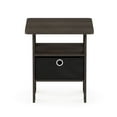 thumbnail image 4 of Furinno 11157DBR/BK End Table Bedroom Night stand w/Bin Drawer, 4 of 4