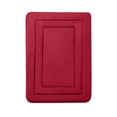 thumbnail image 2 of Anhility Memory Foam Bath Rugs, Soft Absorbent Bathroom Mats, Machine Washable Bathmat, Carpet Rug Room Decor for Shower Floor, 16x24in, Red, 2 of 6