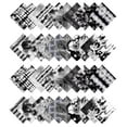 thumbnail image 2 of Soimoi 40Pcs Tie Dye Print Precut Fabrics Strips Roll Up 1.5x42inches Cotton Jelly Rolls For Quilting - Black, 2 of 9