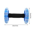 thumbnail image 2 of AURARMLET Dual Wheel Ab Roller with Blue Color for Core Muscle Training 1 Pair, 2 of 8