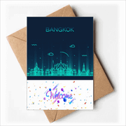 Thai Culture Shadow Bangkok Welcome Back Greeting Cards Envelopes Blank