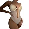 thumbnail image 3 of Shapers Women's Beauty Backwear Plus Size Open Back Built In Bra Shaper Seamless Open Crotch, 3 of 9
