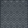 thumbnail image 4 of 5' X 7' Navy Blue Argyle Indoor Outdoor Area Rug, 4 of 5