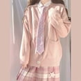 thumbnail image 2 of Cardigan Women LOVE DOCK Loose Sweaters Student Preppy Sweet Girl Cute Knitwear New All-match Soft Hot Sale Basic Coats Women, 2 of 6