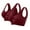 Wine#1, variant on Viikei Women's Bra for Large Bust Full Support,Women Seamless Sports Bra Wirefree Yoga Bra with Removable Pads Wine S