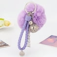 thumbnail image 3 of Minnieouse Llavero con pompón de felpa, tirador de tarjeta de crédito fácil de usar, regalo de estilo moderno, fácil Ropa, zapatos y accesorios Miscelánea Blanco, 3 of 6