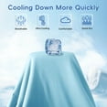 thumbnail image 3 of Yalamila Cooling Blanket for Hot Sleepers,Ultra Soft Lightweight Comforter,Summer Essential,Light Blue,Queen, 3 of 9