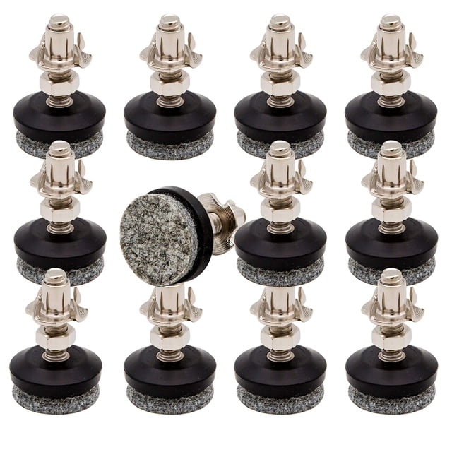 Niveladores para muebles HUAYY con fieltro de 1 pulgada, paquete de 12