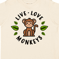 thumbnail image 4 of Inktastic Live Love Monkeys Boys or Girls Toddler T-Shirt, 4 of 5