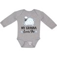 thumbnail image 3 of Inktastic My Granna Loves Me Lamb Boys or Girls Long Sleeve Baby Bodysuit, 3 of 5