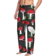 thumbnail image 2 of Haiem Red Mushrooms Men's Pajama Pants Ultra Lightweight Pjs Bottoms Sleepwear Bottom Pants with Pocket Drawstring-Large, 2 of 9
