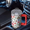 thumbnail image 4 of 40 Oz Plaid Tumbler With Handle, Christmas Day Coffee Mug Cup, Festive Gifts And Decor, 4 of 4