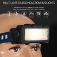 thumbnail image 3 of Faro de carga tipo C, lámpara LED impermeable para cabeza, Control de gestos, reflector para acampar, linterna portátil de 1800mAh para senderismo y pesca JShteea El nuevo, 3 of 9