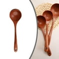 thumbnail image 2 of Cucharón de sopa grande de madera de ébano de mango largo: ¡resistente, elegante y fácil de limpiar!, 2 of 7