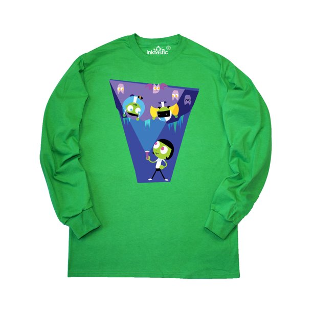 Inktastic Pbs Kids Dot Del And Dee In A Cave With Bats Long Sleeve T Shirt Walmart Com
