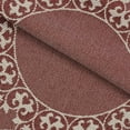 thumbnail image 3 of BNM Cotton Blend Floral Scroll Bedspread Set, Queen, Berry Red, 3 of 5