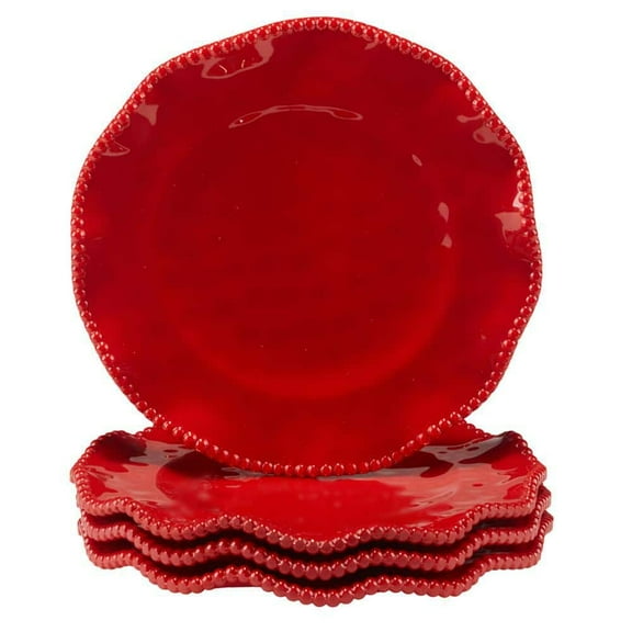 Perlette Red Salad Plate (Set of 4)