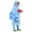 Blue, variant on Generic Children's Kids Raincoat for Boys Girls Rain Poncho with Hood Cartoon Dinosaur Pattern Waterproof Reusable EVA Rainwear Toddler Fashion Button(2-3 Years,Yellow)