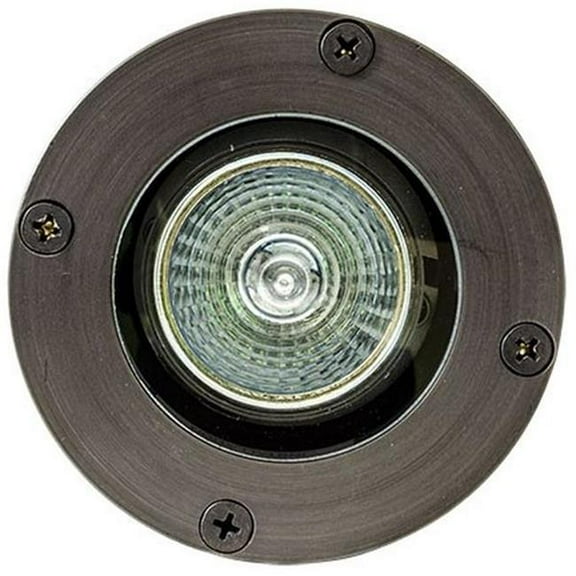 Dabmar Lighting LV25-L4-RGBW-WBS 12V 2-Pin LED 4W RGBW Cast Brass In-Ground Well Light, Weathered Brass