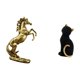thumbnail image 5 of Estatua de caballo, escultura de caballo de pie, figura de escritorio de resina hecha a mano, estatua de gato, adorno , adecuado para l, 5 of 8