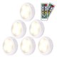 thumbnail image 2 of Debajo De La Luz Del Gabinete 6 piezas de luz debajo del gabinete 2 controles remotos USB o alimentado por batería (luz blanca) Tmvgtek Para estrenar, 2 of 8