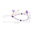 thumbnail image 2 of FENGGUIQU Correa Para Teléfono Con Colgante Floral Y De Cristal Morado Estilo Y Duradero, 2 of 7