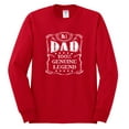 thumbnail image 2 of Wild Bobby, No. 1 Dad Genuine Legend Father's Day Mens Long Sleeve Shirt, Red, Large, 2 of 6