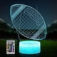 thumbnail image 1 of Luz Nocturna De Fútbol 3D Con Control Remoto Y Control Táctil, Múltiples Colores Y Modos De Intermitente Y Brillo Ajustado, Alimentada Por Usb Y Batería, 1 of 5